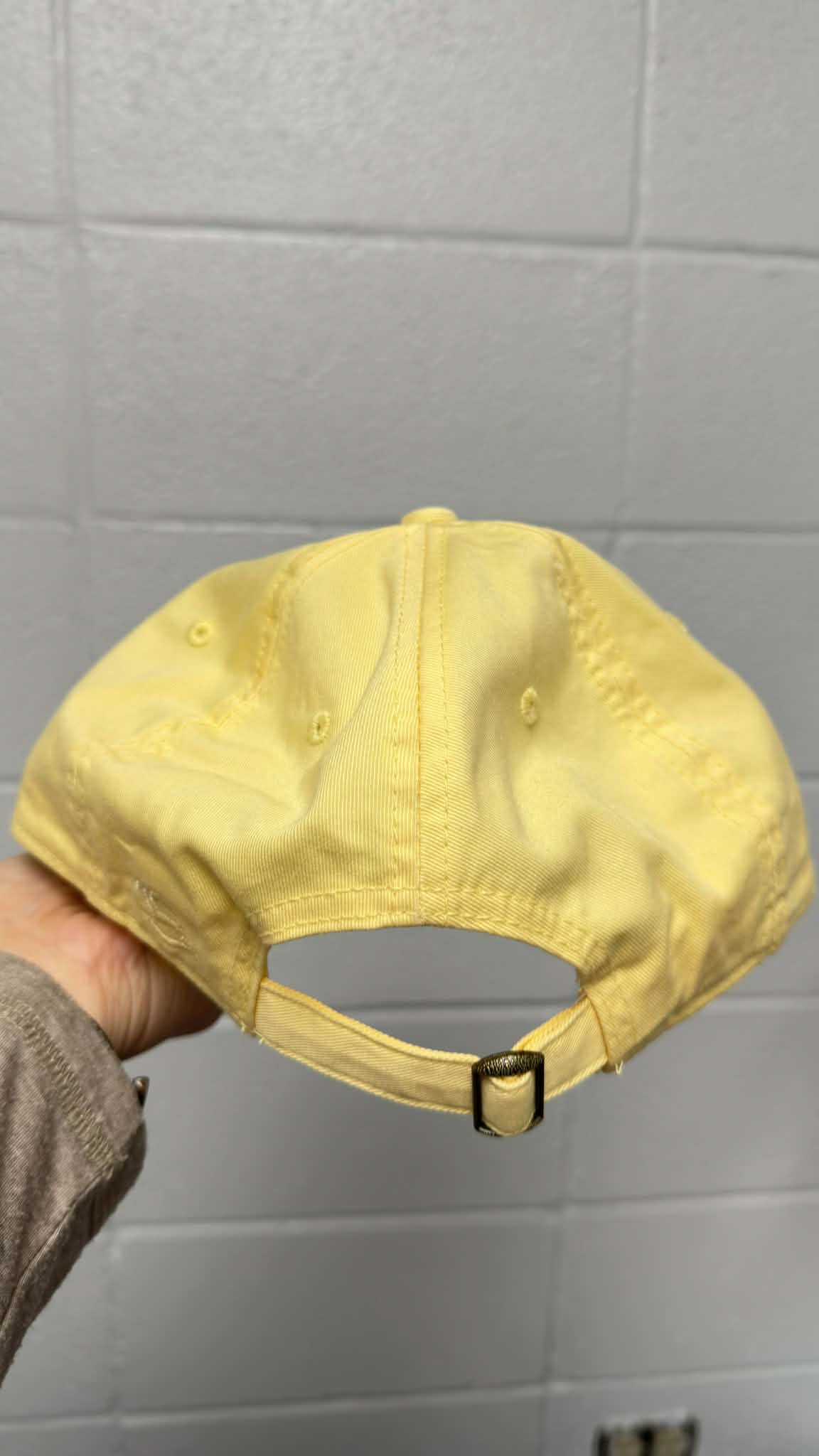 Butter Color BlackJack Hat - Adjustable Tuck Strap with Slide Closure