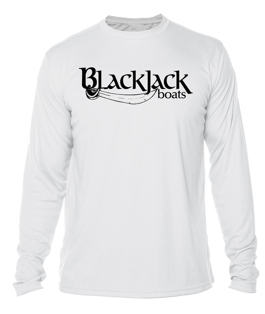 BlackJack Long Sleeve Solar Shirt White