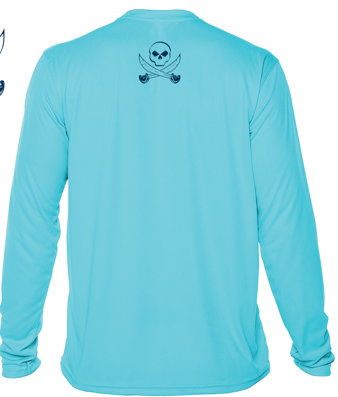 BlackJack Long Sleeve Solar Shirt Water Blue