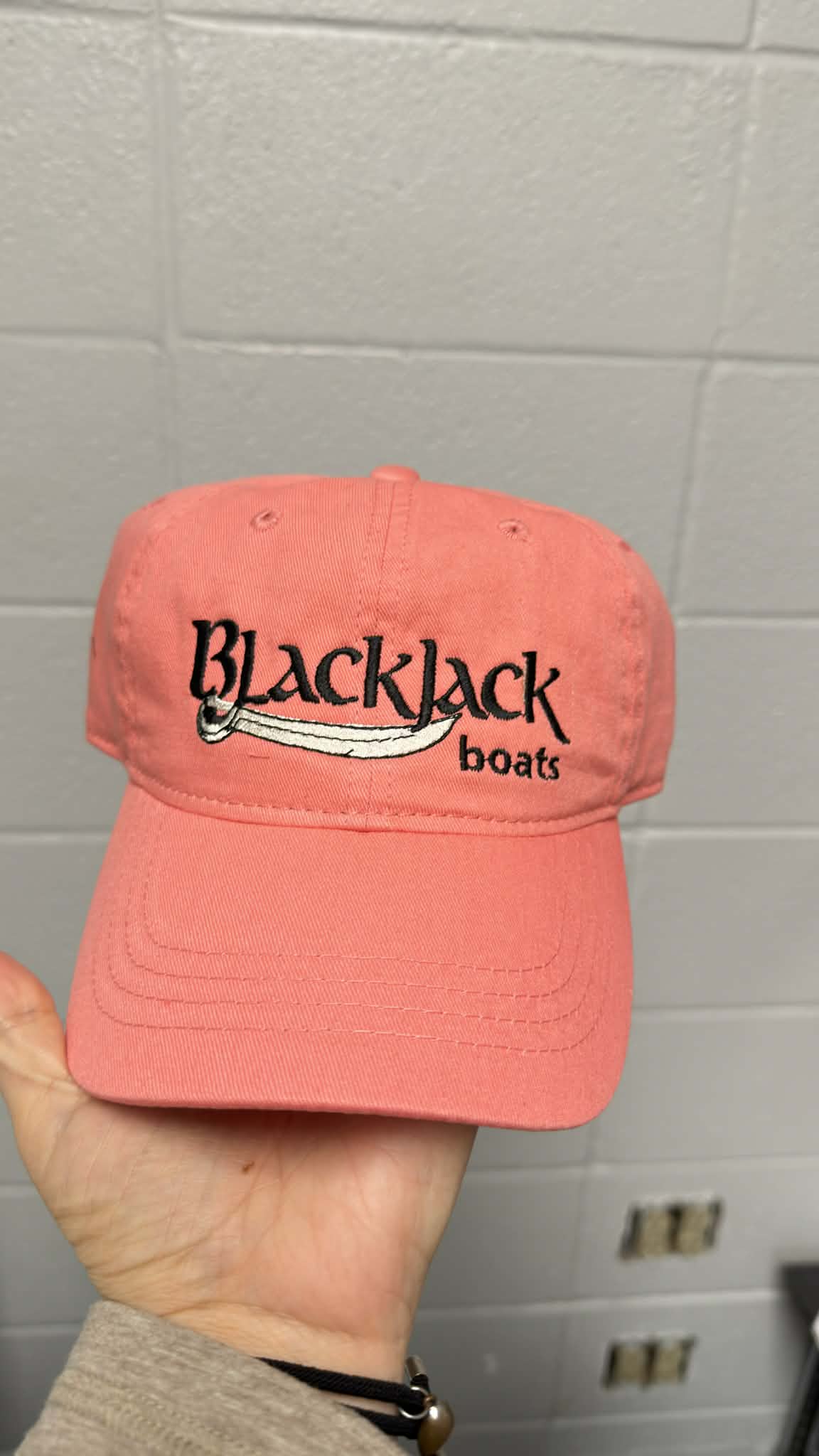 Melon Color BlackJack Hat - Adjustable Tuck Strap with Slide Closure