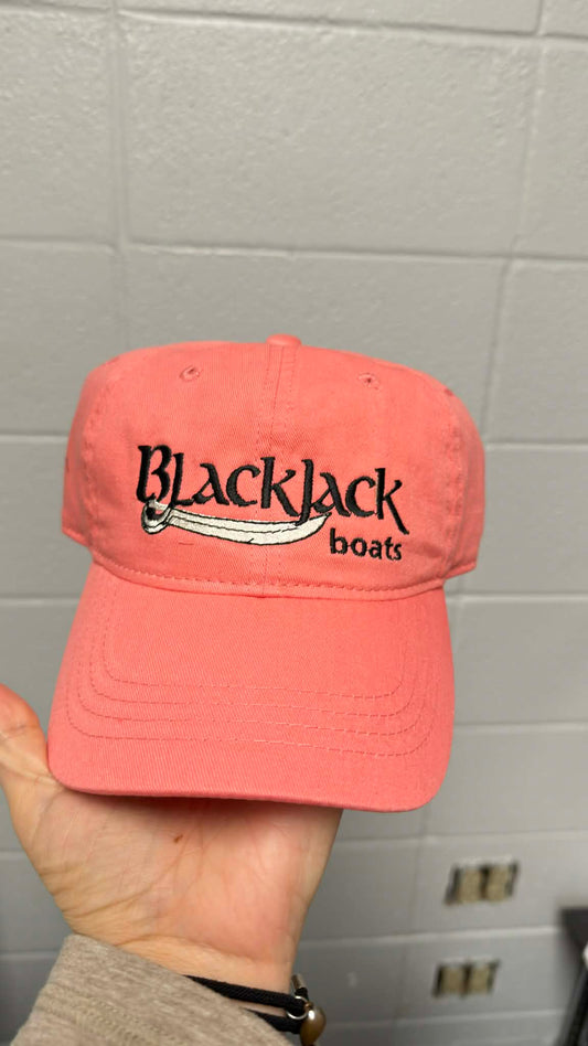 Melon Color BlackJack Hat - Adjustable Tuck Strap with Slide Closure